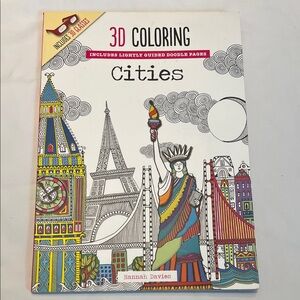 “🩷Bundle 4/$19” Adult Coloring Book 3D Coloring Doodle Book - Cities
